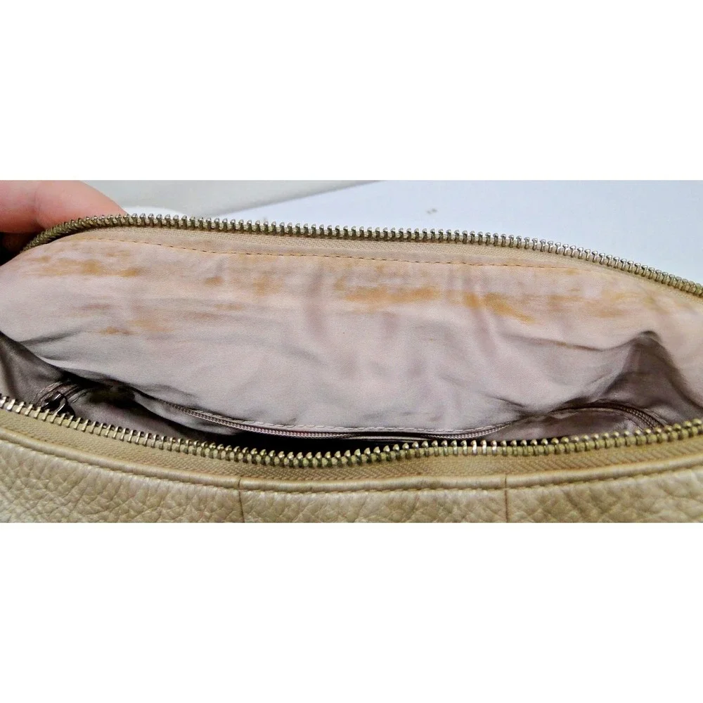 Vintage Coach Kristin‎ Champagne/Pearl Leather Hobo Shoulder bag Purse